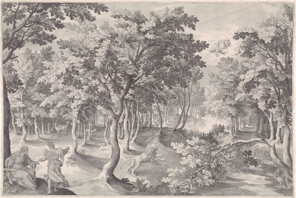 Detail of Fifth vision of Ezra by Nicolaes de Bruyn