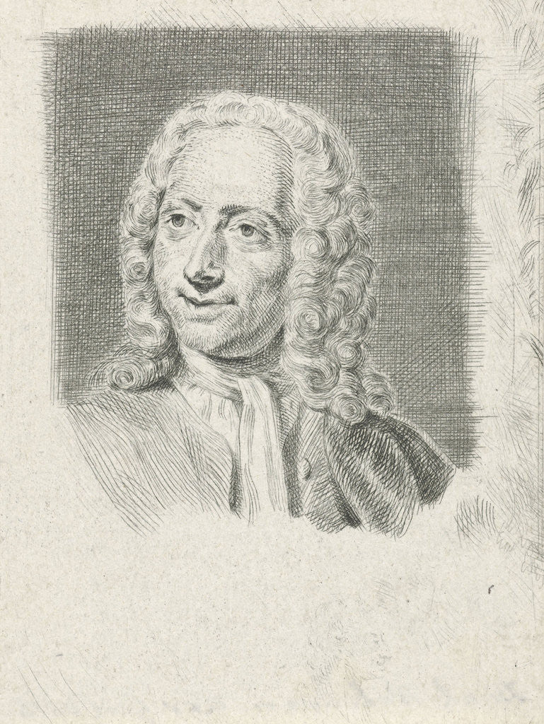 Detail of Portrait of Isaac Walraven by Julius Henricus Quinkhard