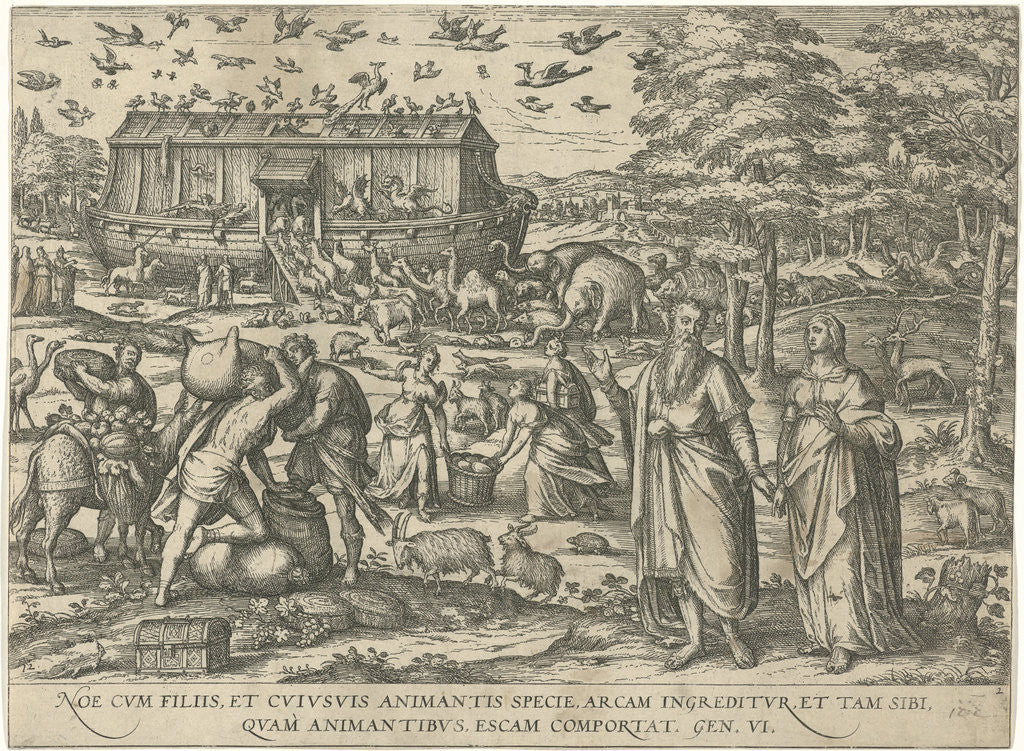 Detail of Noah's Ark by Symon Novelanus