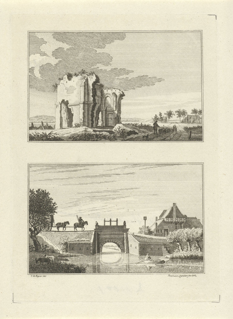 Detail of Young bull by Ruin and lock outside Emmerich