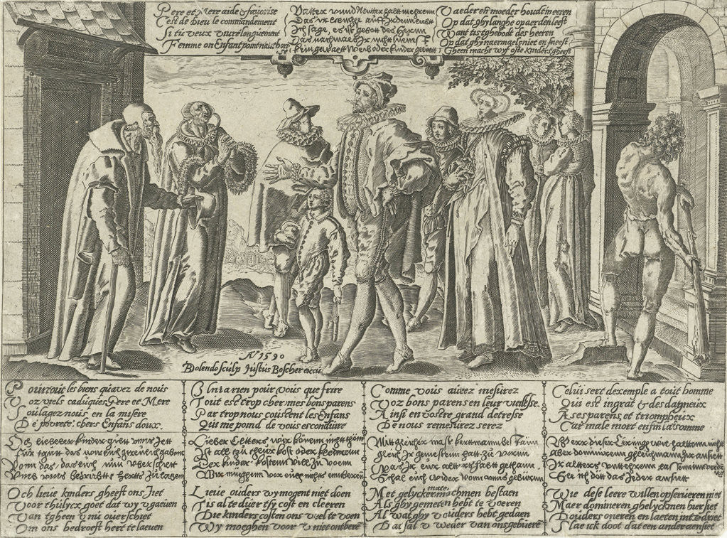 Detail of The ungrateful children by Joos de Bosscher