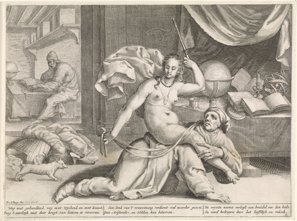 Detail of Aristotle and Phyllis by Monogrammist S