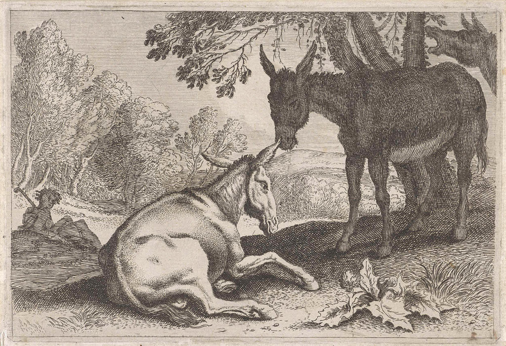 Detail of Donkeys by Herman van Swanevelt