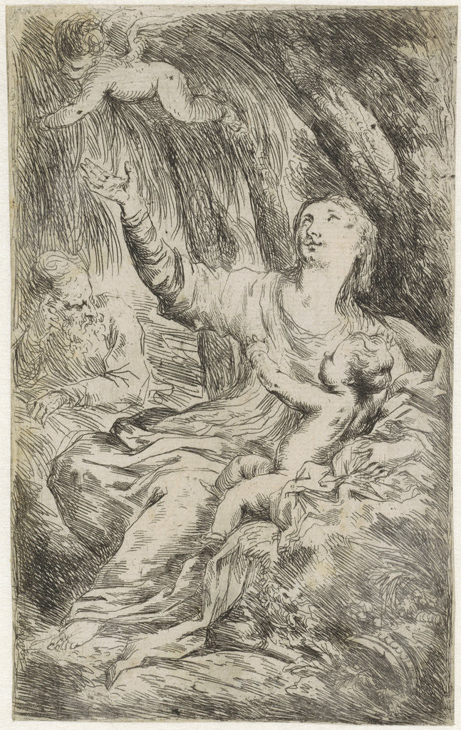 Detail of Holy Family by Anonymous