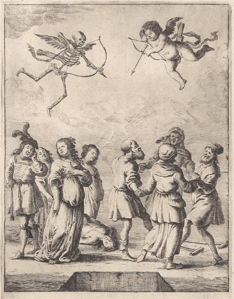 Detail of Fable of Cupid and Death by John Ogilby