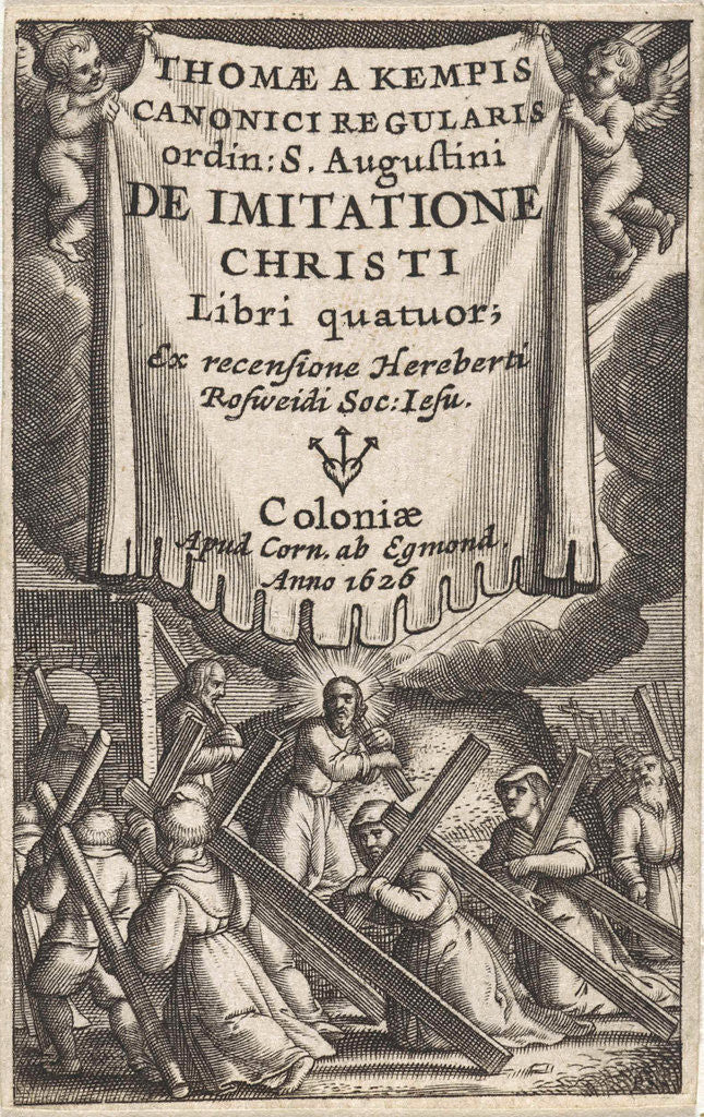 Detail of Christ and the result crossbacks by Willem Janszoon Blaeu