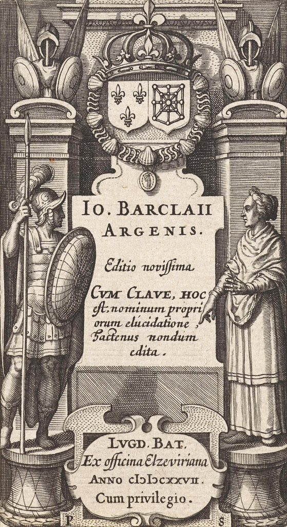 Detail of Allegory with a woman and a Roman soldier by Abraham Elzevier I