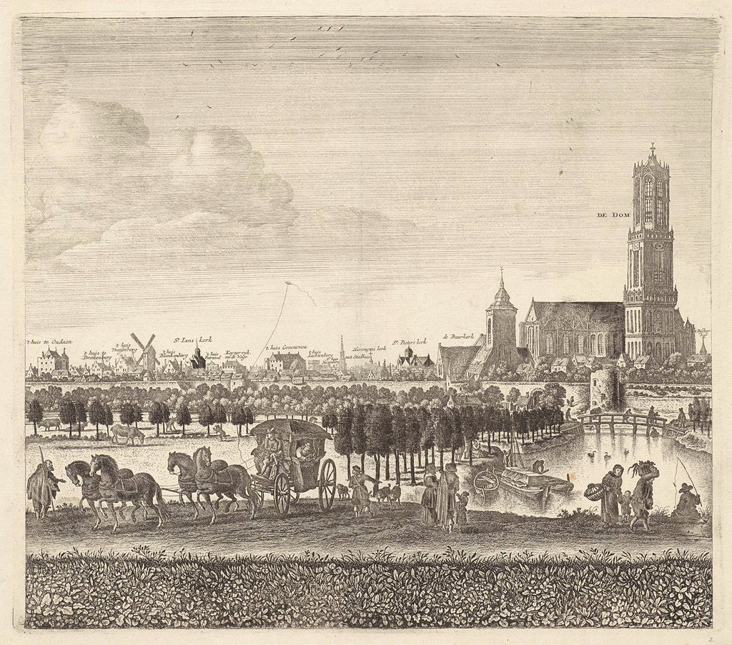 Detail of View of Utrecht from the west, (plate II) by The Netherlands