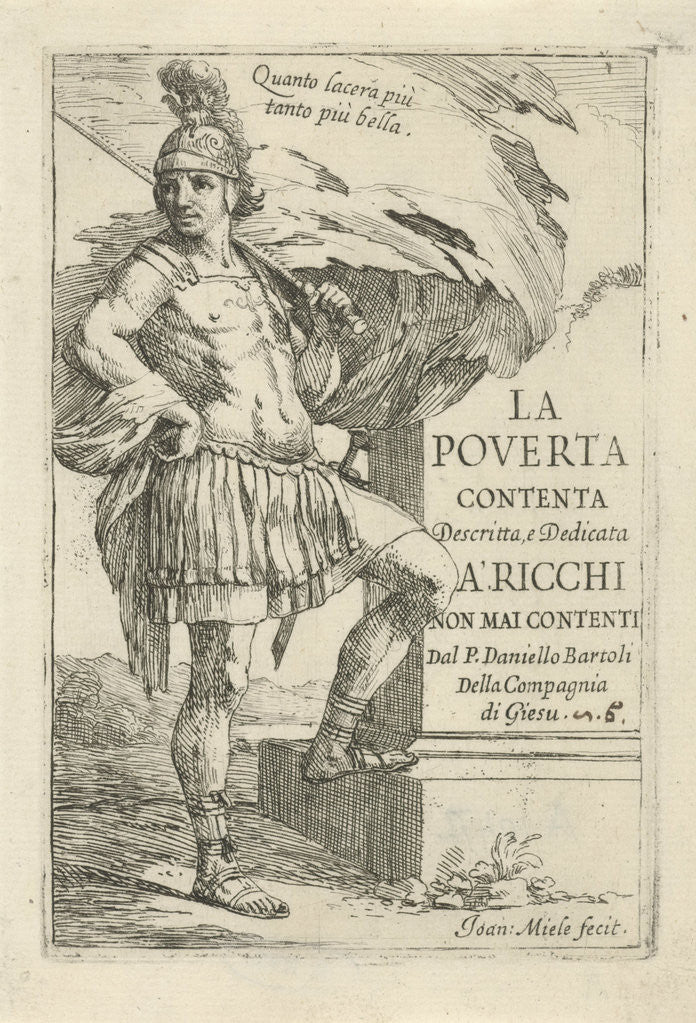 Detail of Roman soldier by Jan Miel