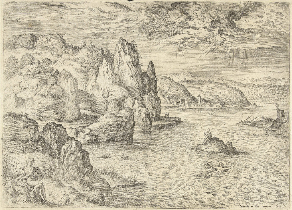 Detail of Hero and Leander by Matthys Cock