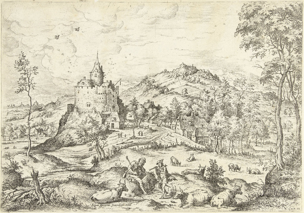 Detail of Mercury and Argus by Hieronymus Cock