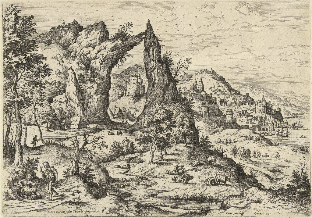 Detail of Judah and Tamar by Matthys Cock