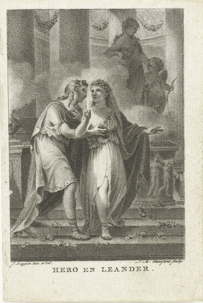 Detail of Hero and Leander by Lambertus Antonius Claessens