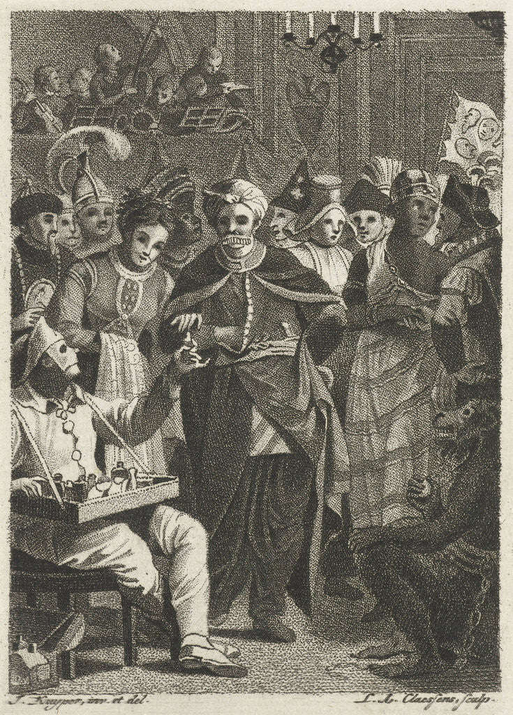 Detail of Masquerade by Lambertus Antonius Claessens