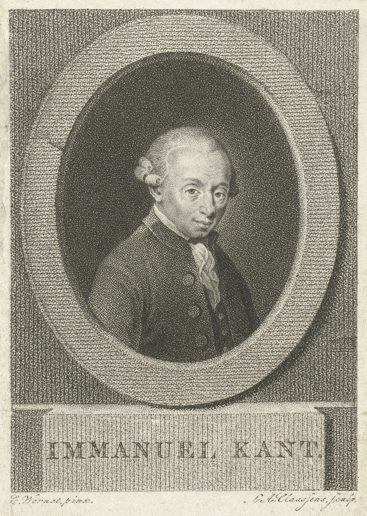 Detail of Portrait of Immanuel Kant by Lambertus Antonius Claessens