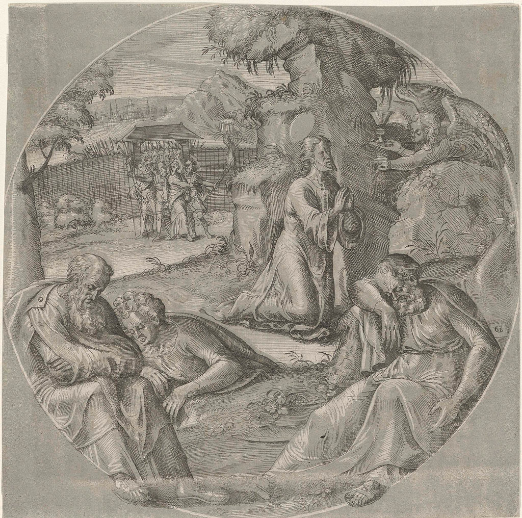 Detail of Christ in the Garden of Gethsemane by Crispijn van den Broeck