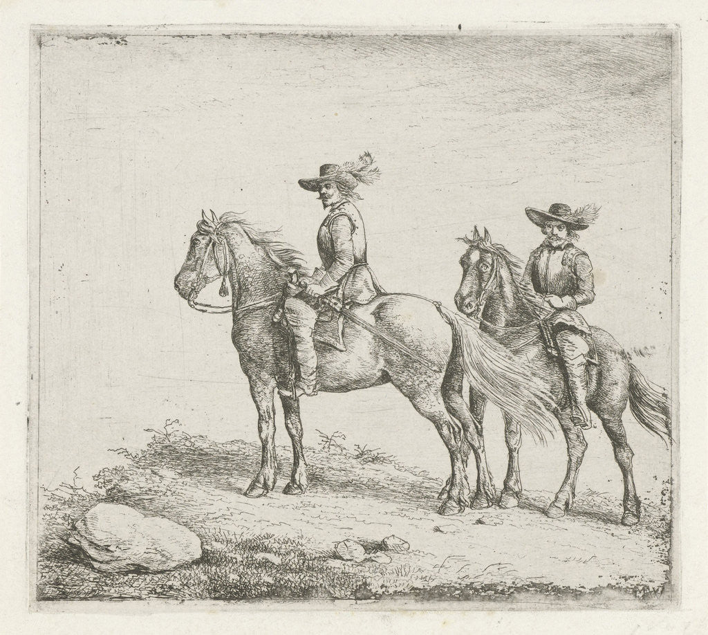 Two riders on reconnaissance by Christiaan Wilhelmus Moorrees