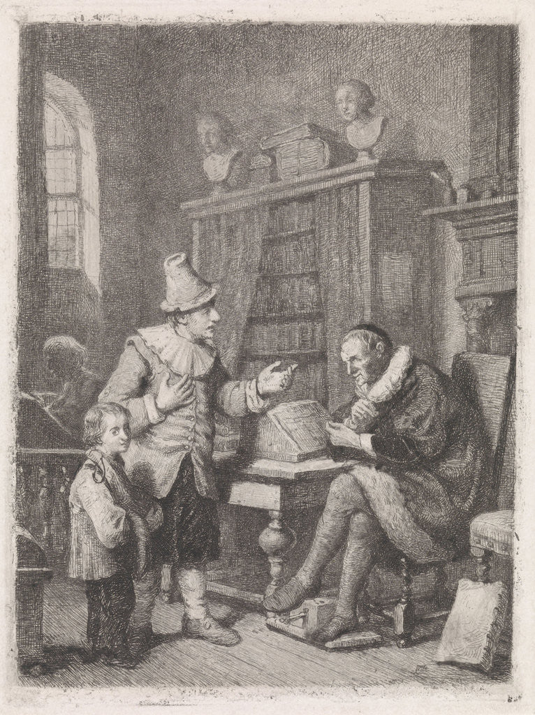 Detail of The lawyer by David van der Kellen III