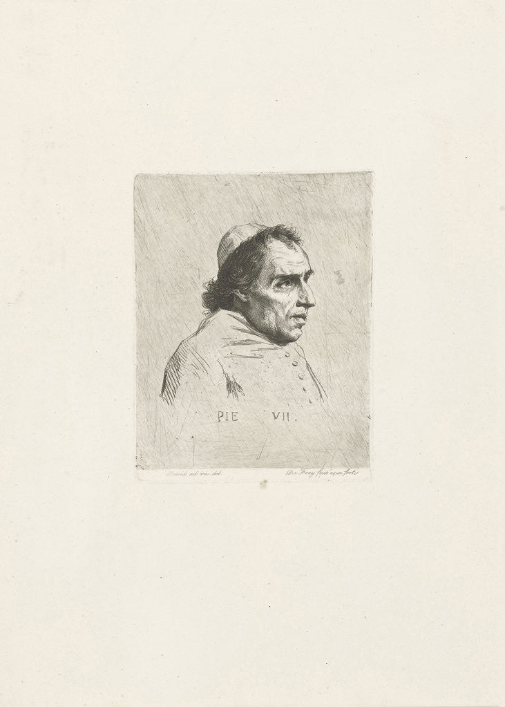 Detail of Portrait of Pope Pius VII by Johannes Pieter de Frey