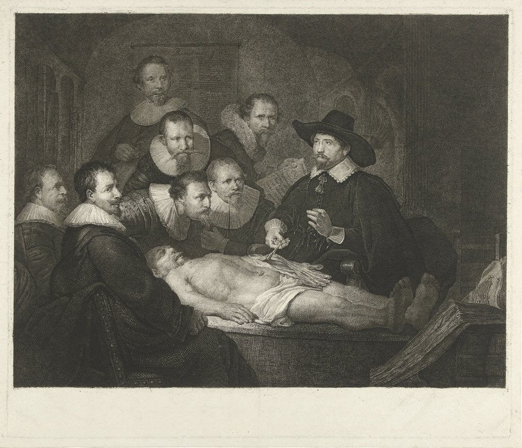Detail of The Anatomy Lesson of Dr Nicolaes Tulp by Rembrandt Harmensz. van Rijn