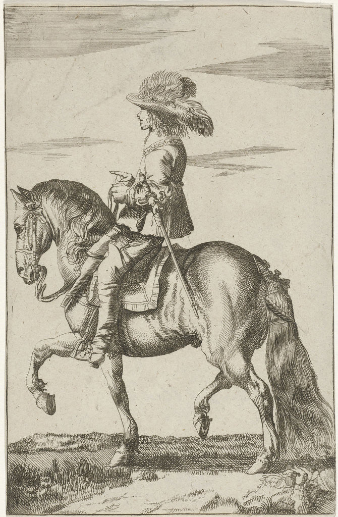 Detail of Horseman by Jan Martszen the Younger