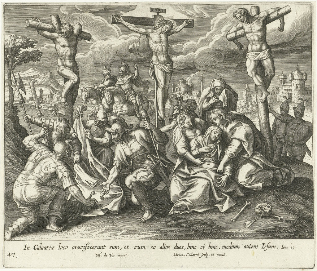 Detail of Crucifixion by Adriaen Collaert