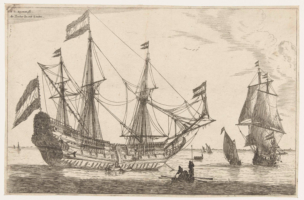 Detail of Great sailing and rowing by Arthur Tooker