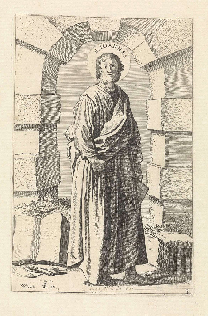 Detail of H. John the Evangelist by Claes Jansz. Visscher II