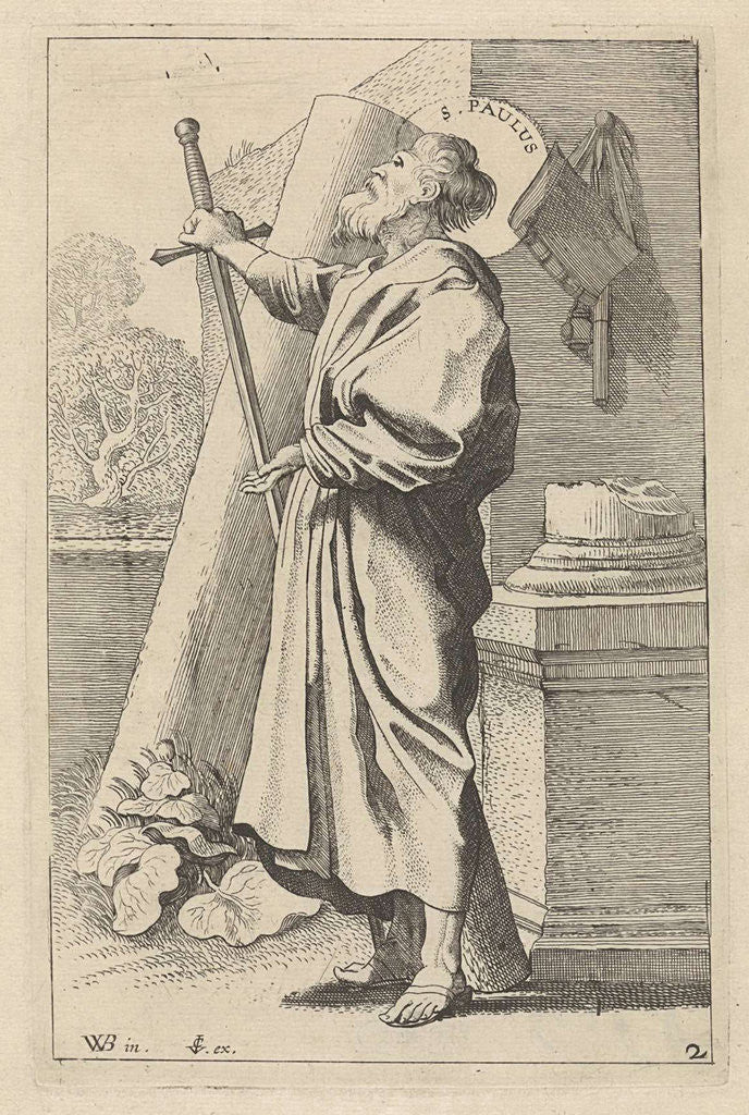 Detail of Paul H by Claes Jansz. Visscher II