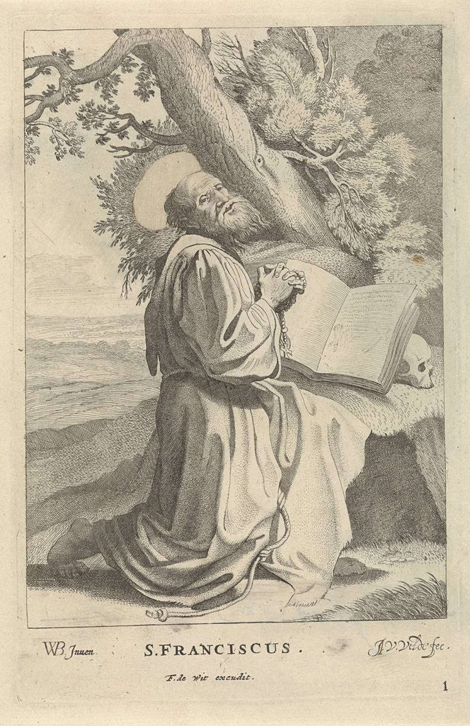 Detail of St. Francis by Frederik de Wit
