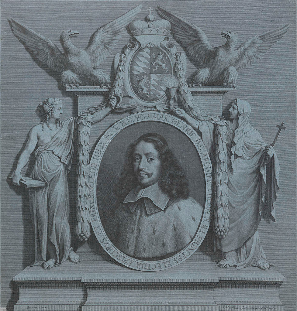 Detail of Portrait of Maximilian Henry of Bavaria, Archbishop of Cologne by Pieter van Schuppen