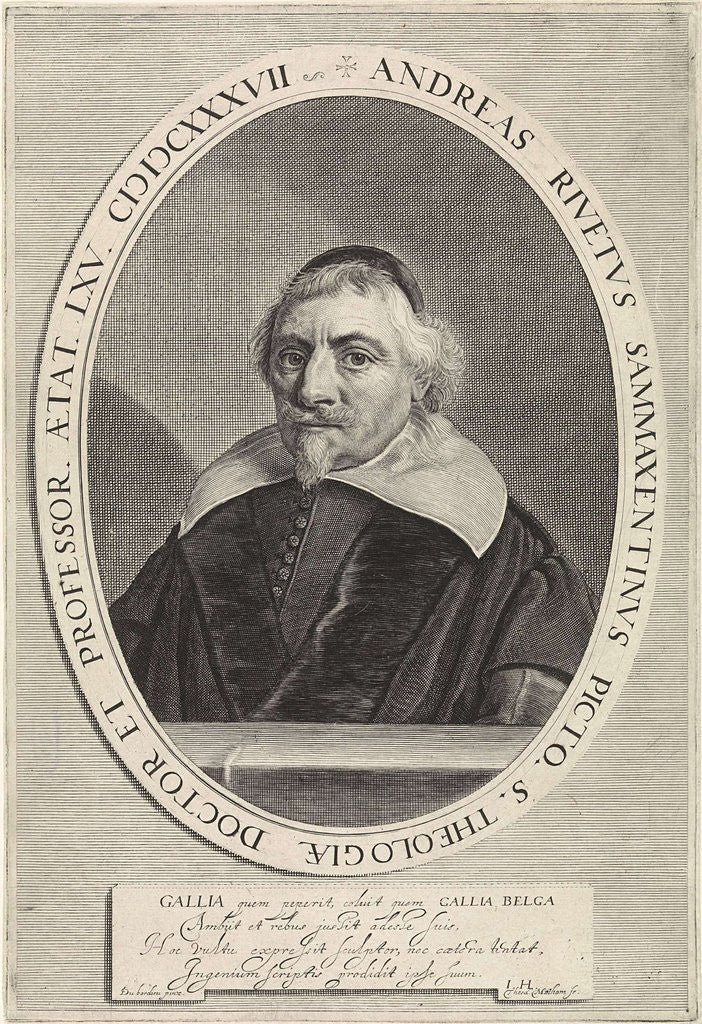Portrait of André Rivet by Monogrammist JH