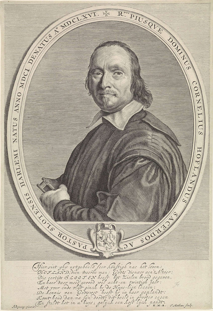 Detail of Portrait of Cornelis Hofland by Monogrammist KMR