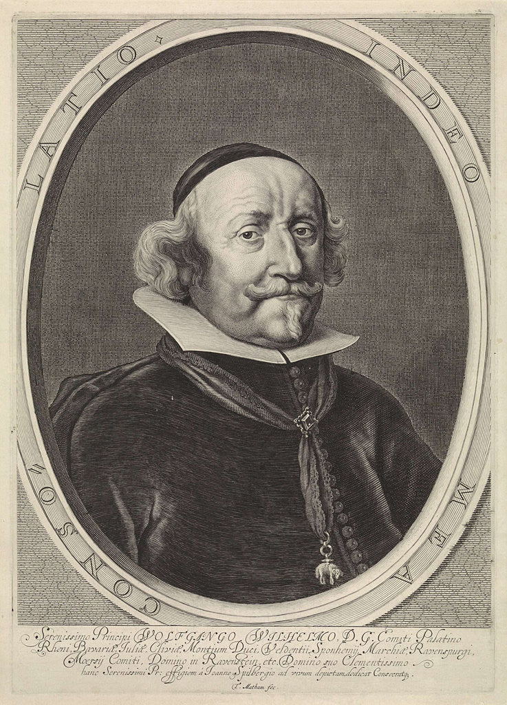 Detail of Portrait of Wolfgang William of the Palatinate-Neuburg by Theodor Matham