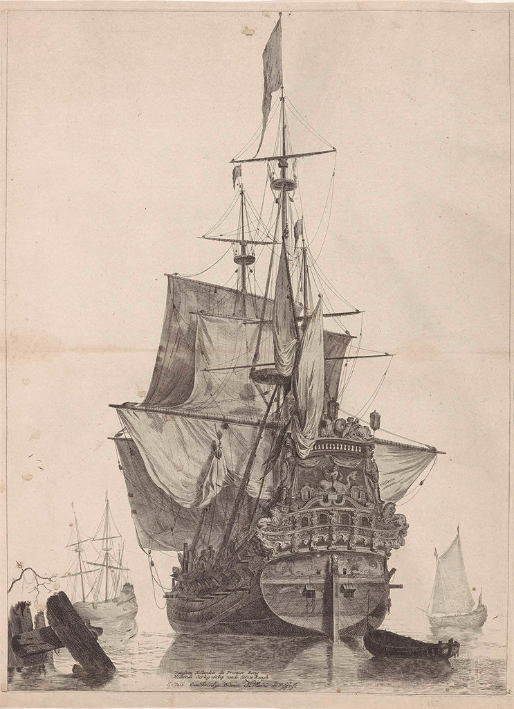 Dutch warship by Gerard Valck