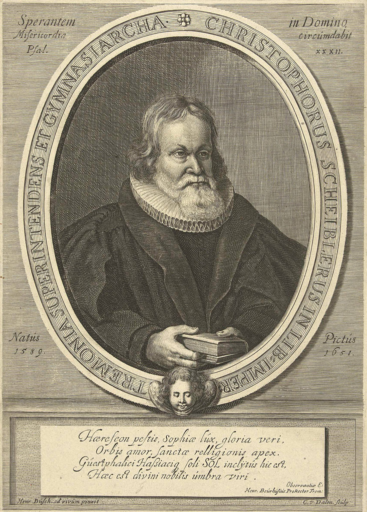 Detail of Portrait of Christoph Scheibler by Cornelis van Dalen I