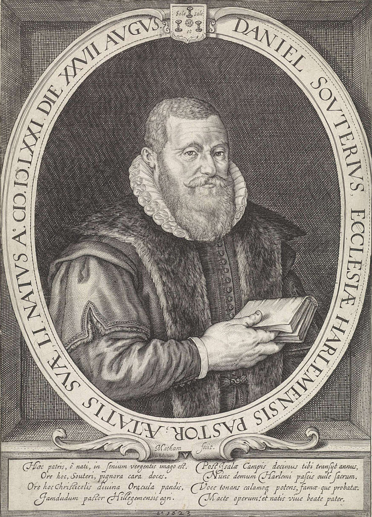 Portrait of Daniel Souterius by Jacob Matham