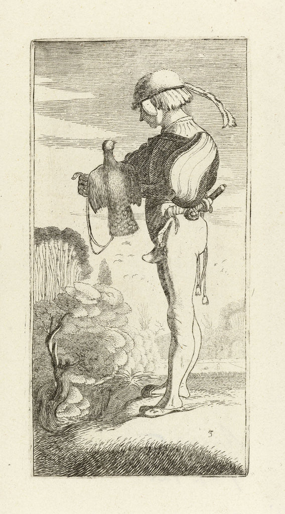 Detail of Falconer by Robert de Baudous