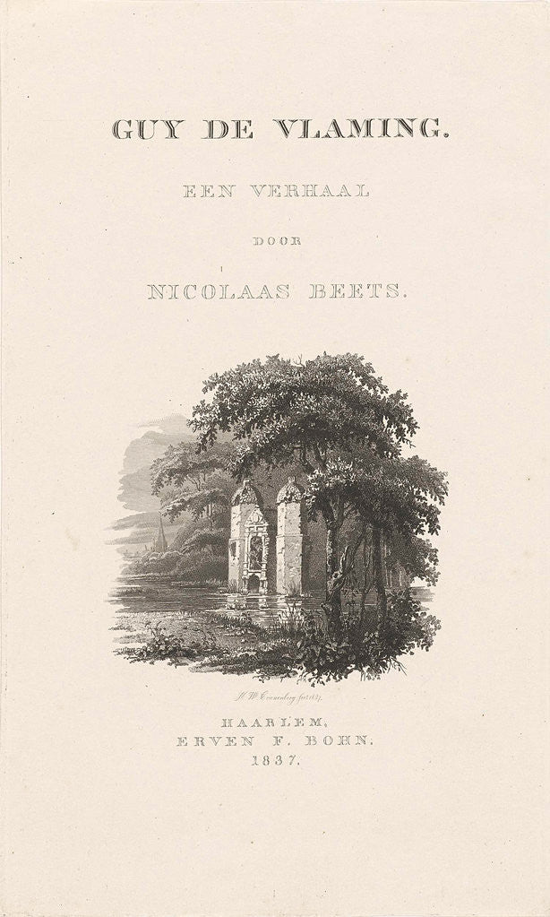 Detail of Title page for: Nicolaas Beets by erven François Bohn