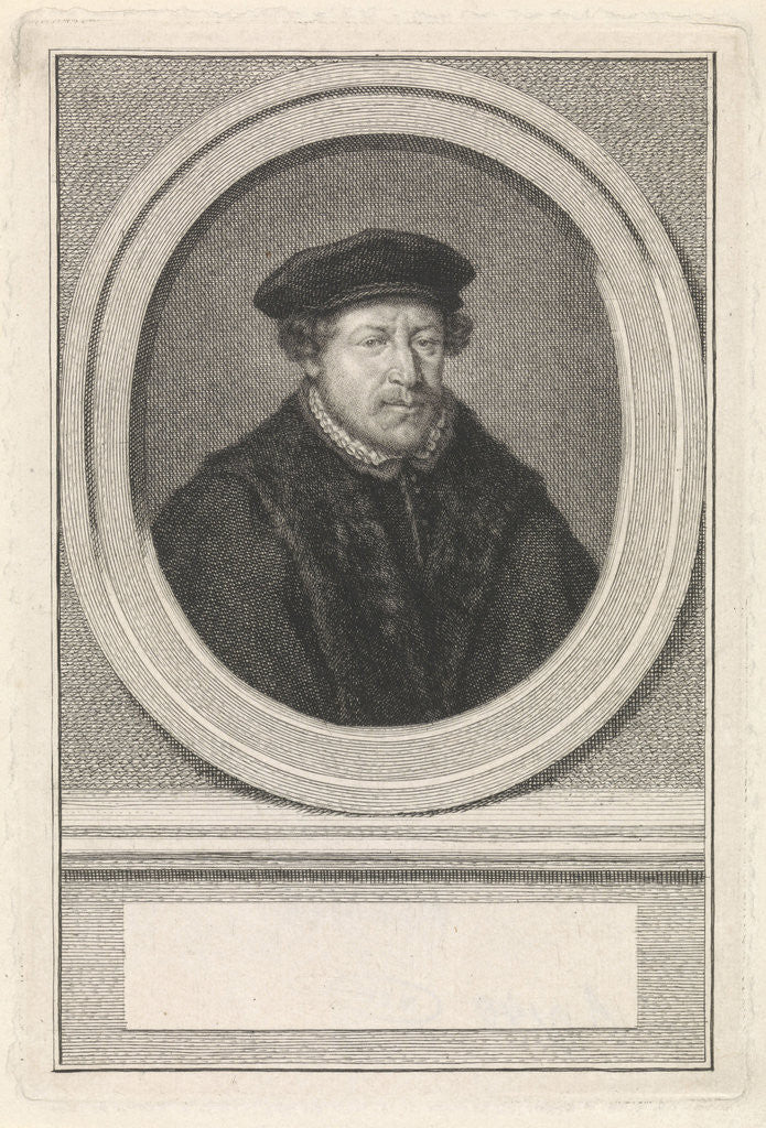 Detail of Portrait of Adriaan Pauw by Jacob Houbraken