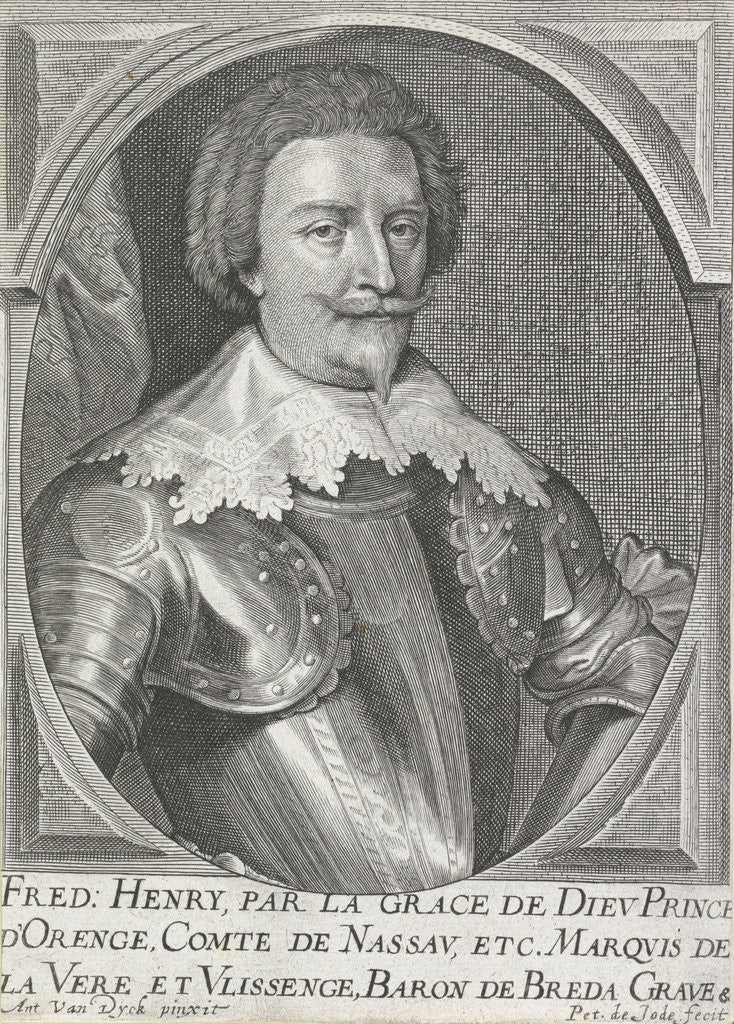 Detail of Portrait of Frederick Henry, Prince of Orange by Pieter de Jode II