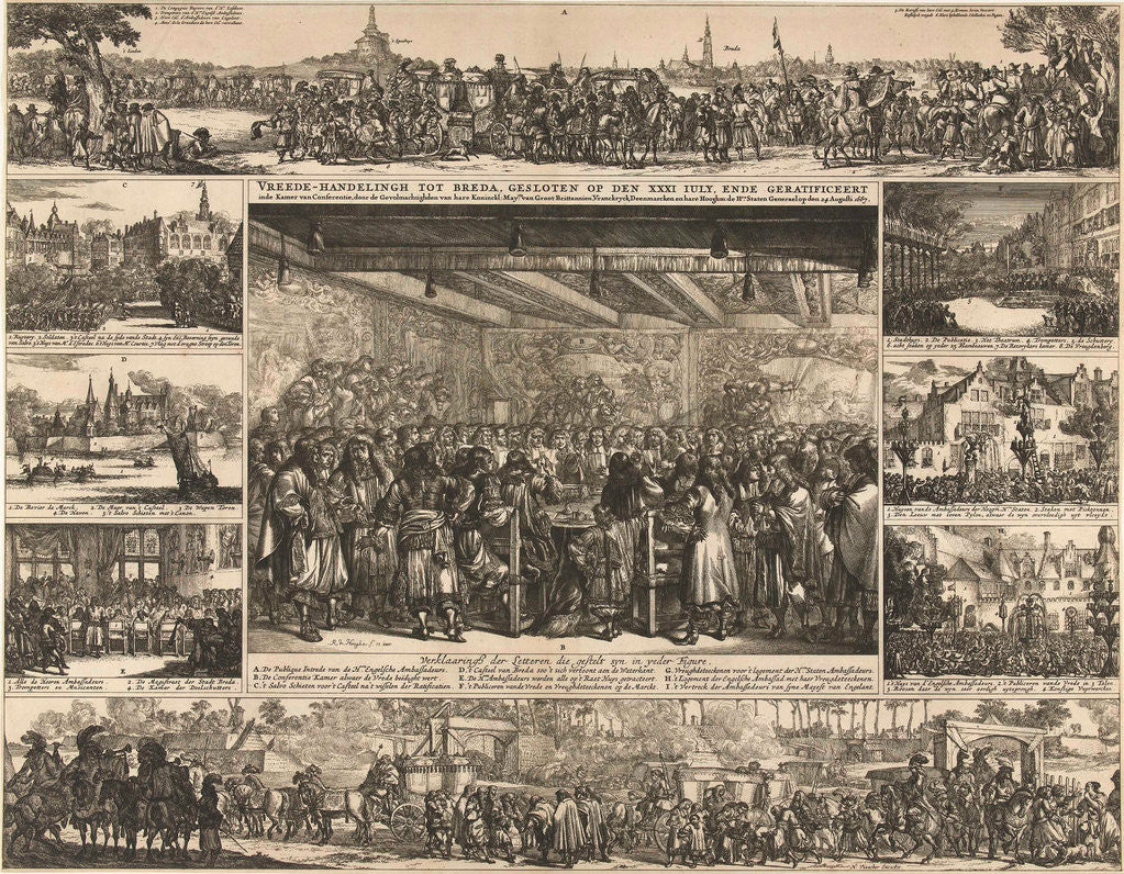 Detail of Presentation and description of the appointment of Prince William III as captain-general of the Dutch armed forces by Peace of Breda