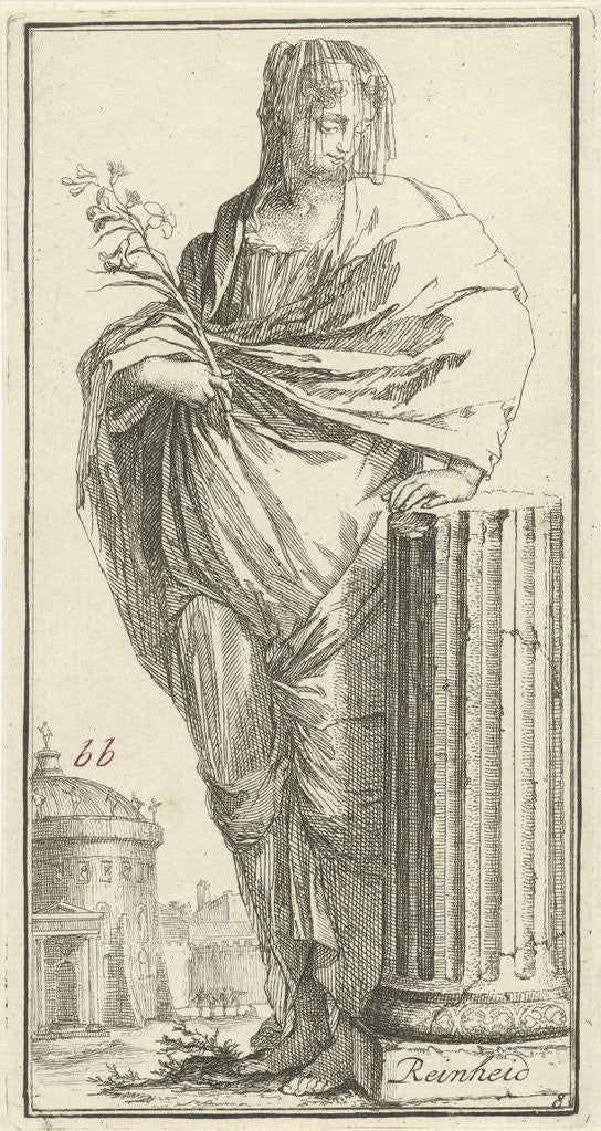 Detail of Personification of cleanliness by Arnold Houbraken