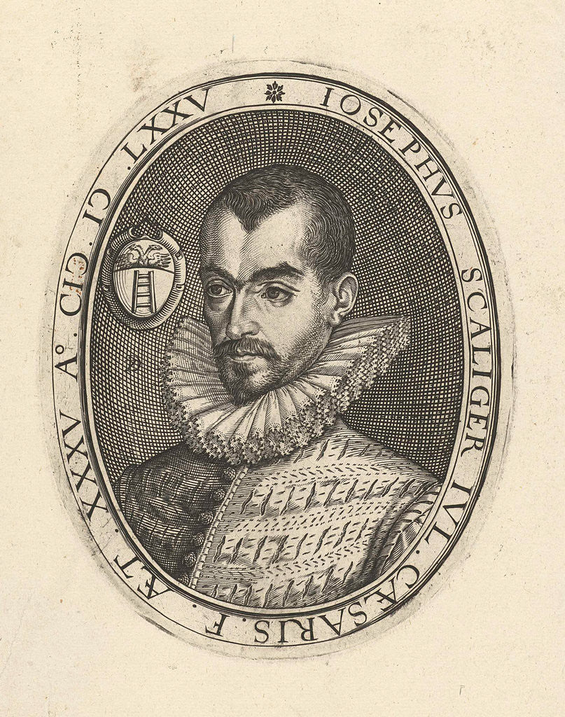 Detail of Portrait of Josephus Scaliger by Hendrick Goltzius