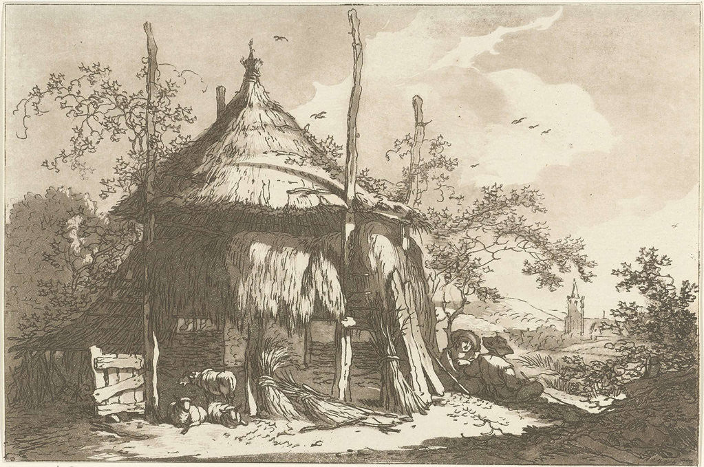 Detail of Shepherds in a haystack by Timothy Sheldrake