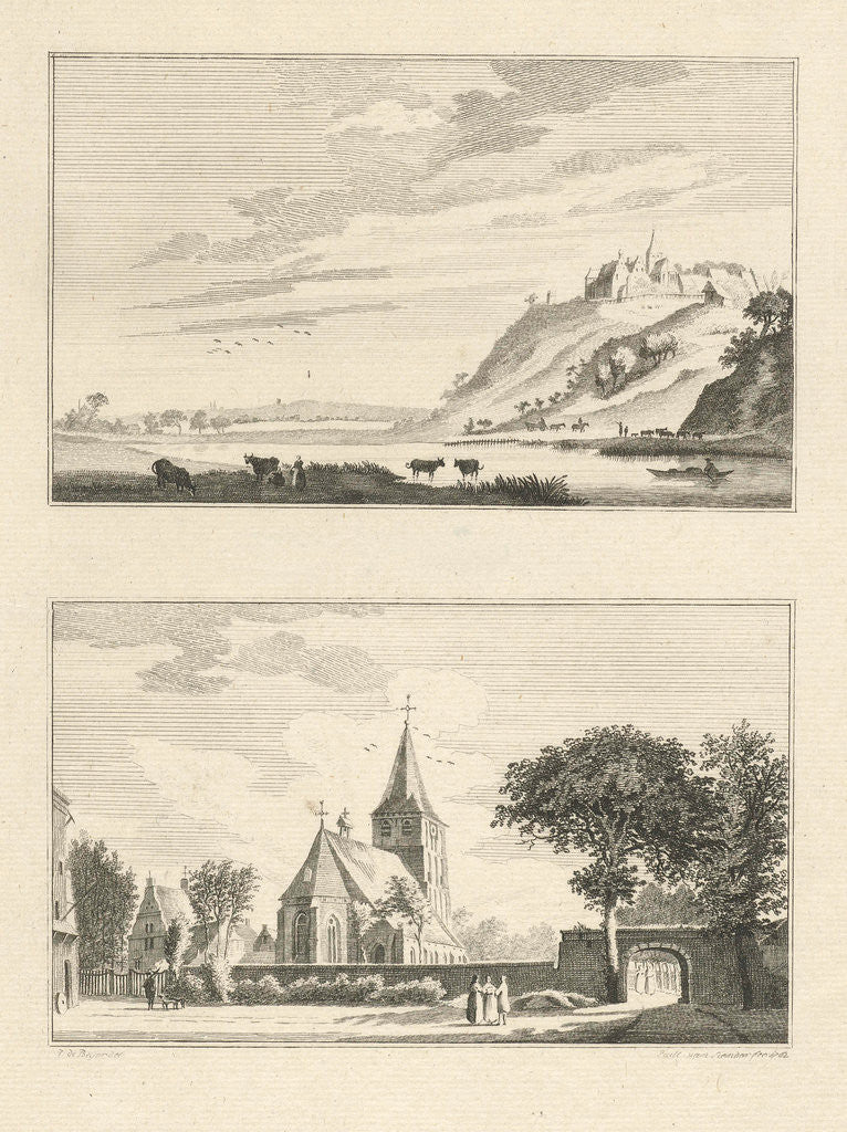 Detail of The Elterberg and the abbey by Paulus van Liender