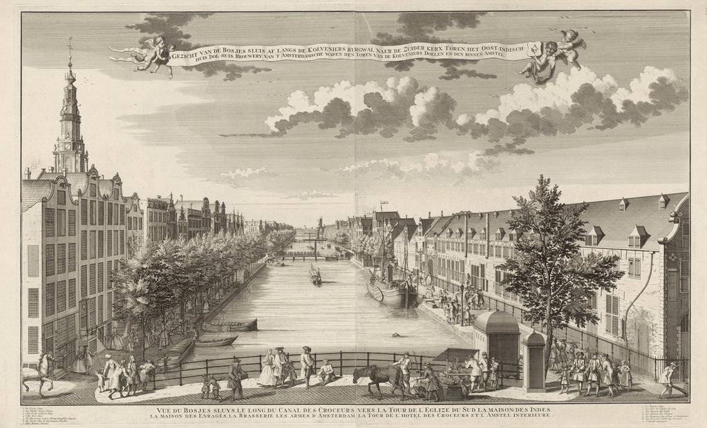 Detail of Bosjessluys on the Kolveniersdoelen Amsterdam by Anonymous