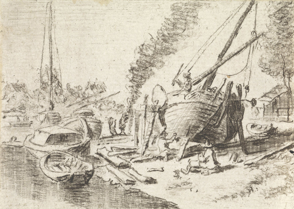 Detail of Ship Timmerwerf A by Hendrik Spilman