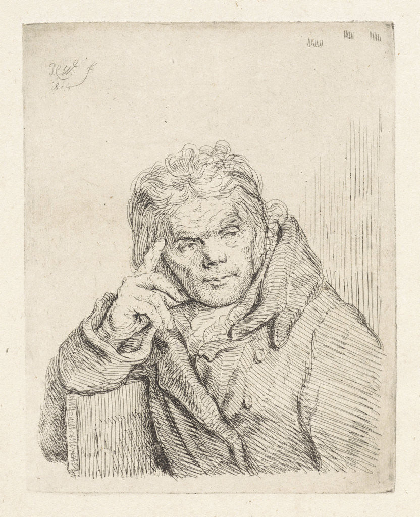 Detail of Portrait of Laurens van Schaik by Pieter Christoffel Wonder
