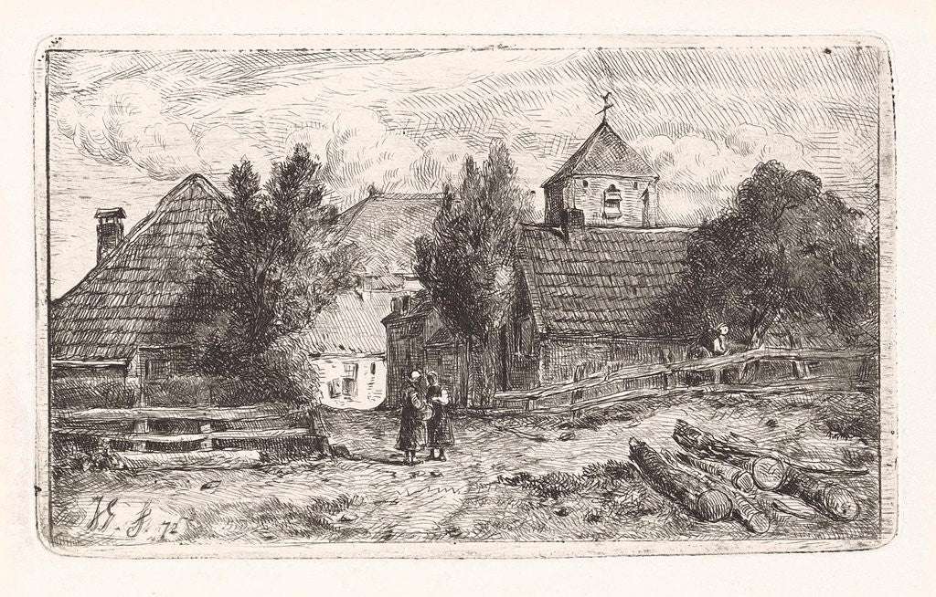 Detail of Village by Jan Gerard Smits